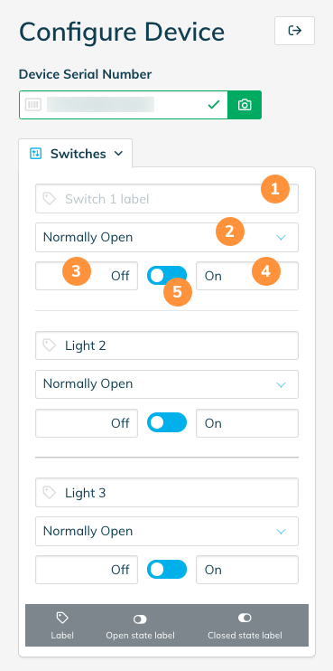 Switch tab of the Wattwatchers Onboarding application